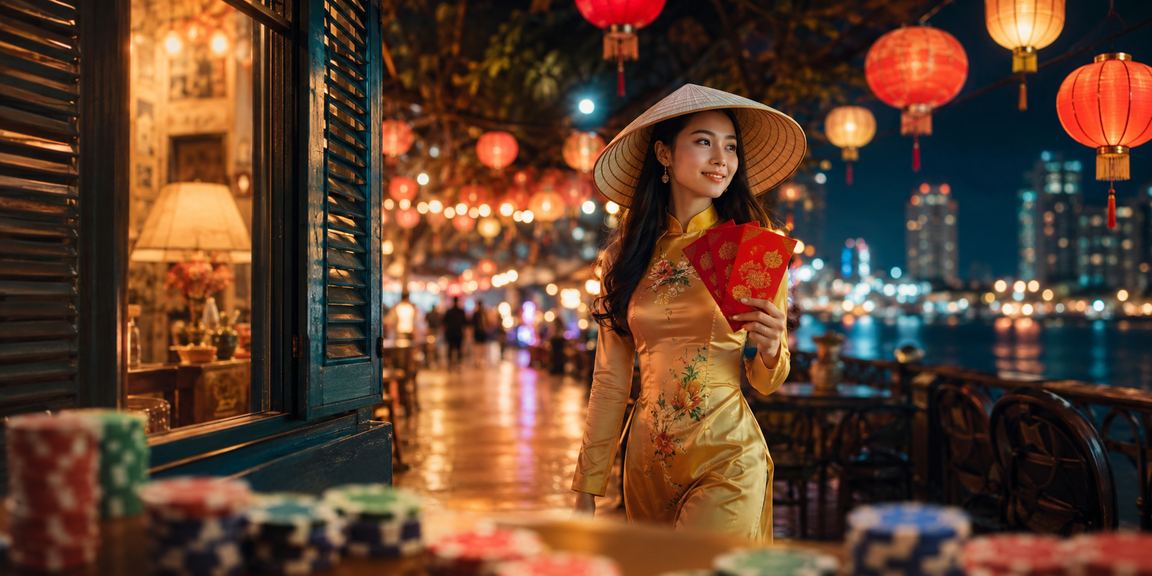 Phụ nữ Vũng Tàu đội nón lá nhận phong bì đỏ may mắn – ưu đãi thành viên ku3933